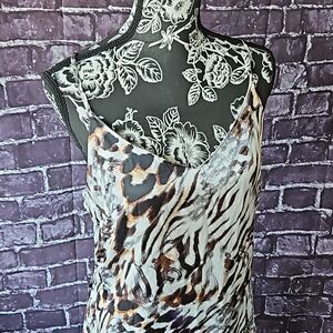 One Clothing Los Angeles Animal Print Bodycon Dress party size Medium